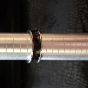 Vintage black enamel ring